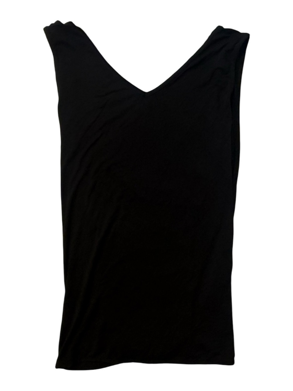 Classic Black V-Neck Women’s Tank Top cross back Yogaz